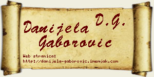 Danijela Gaborović vizit kartica